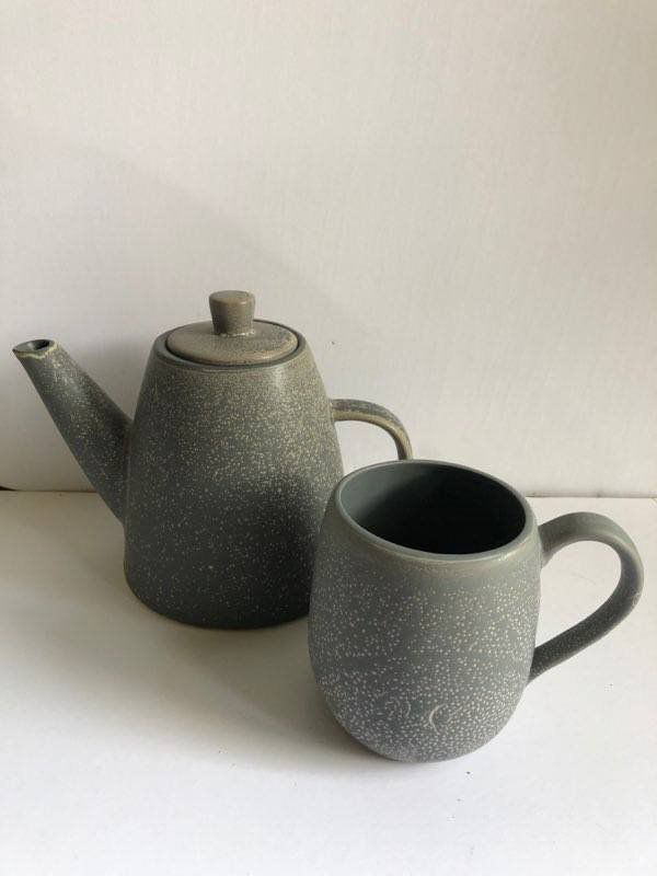 Teapot and mug